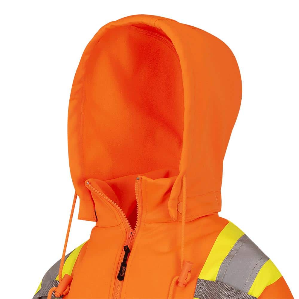 Image of Pioneer Women's Hi-Viz Orange Fleece Hoodie